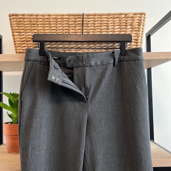 Talbots Barley Boot Mid-Rise Twill Charcoal Gray Dress Pant Trouser, 10 - Picture 7 of 9